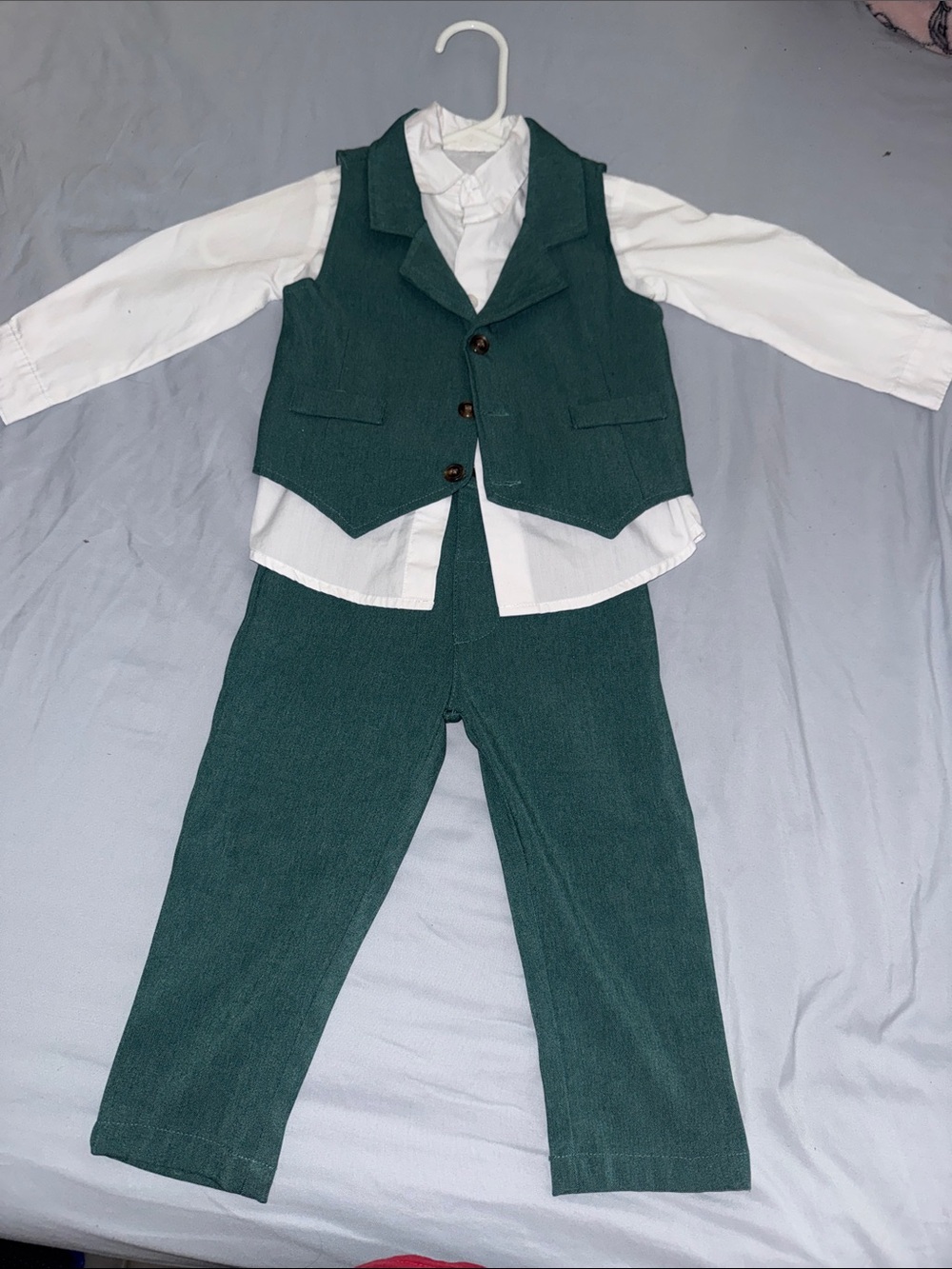 Boys Teal Green Dress Pants